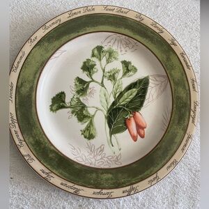 EUC AMERICAN ATELIER BOUQUET GARNI 5011 STONEWARE SALAD PLATE